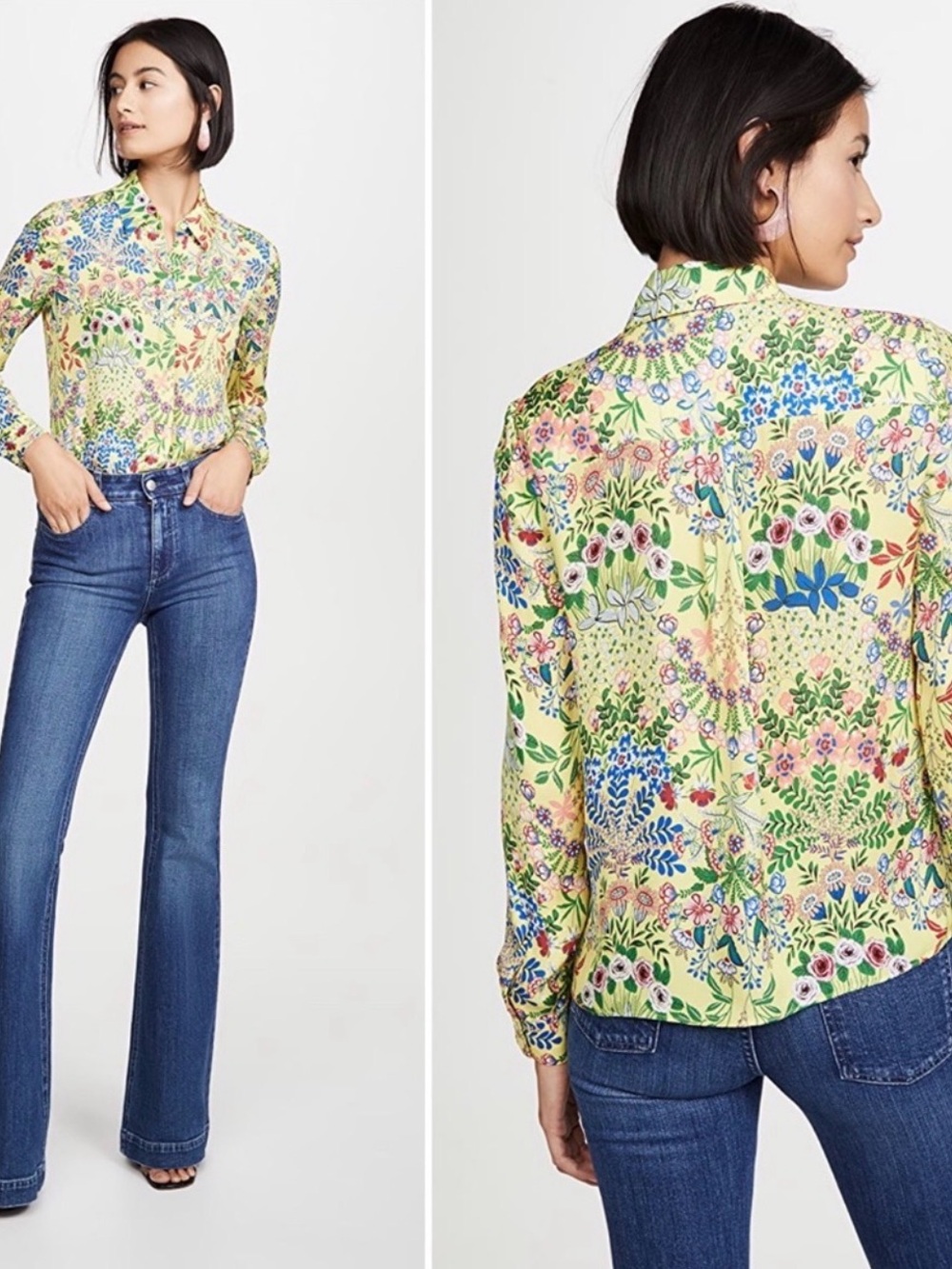 🌺 Alice + Olivia Stacey Bendet Willa Floral Blouse